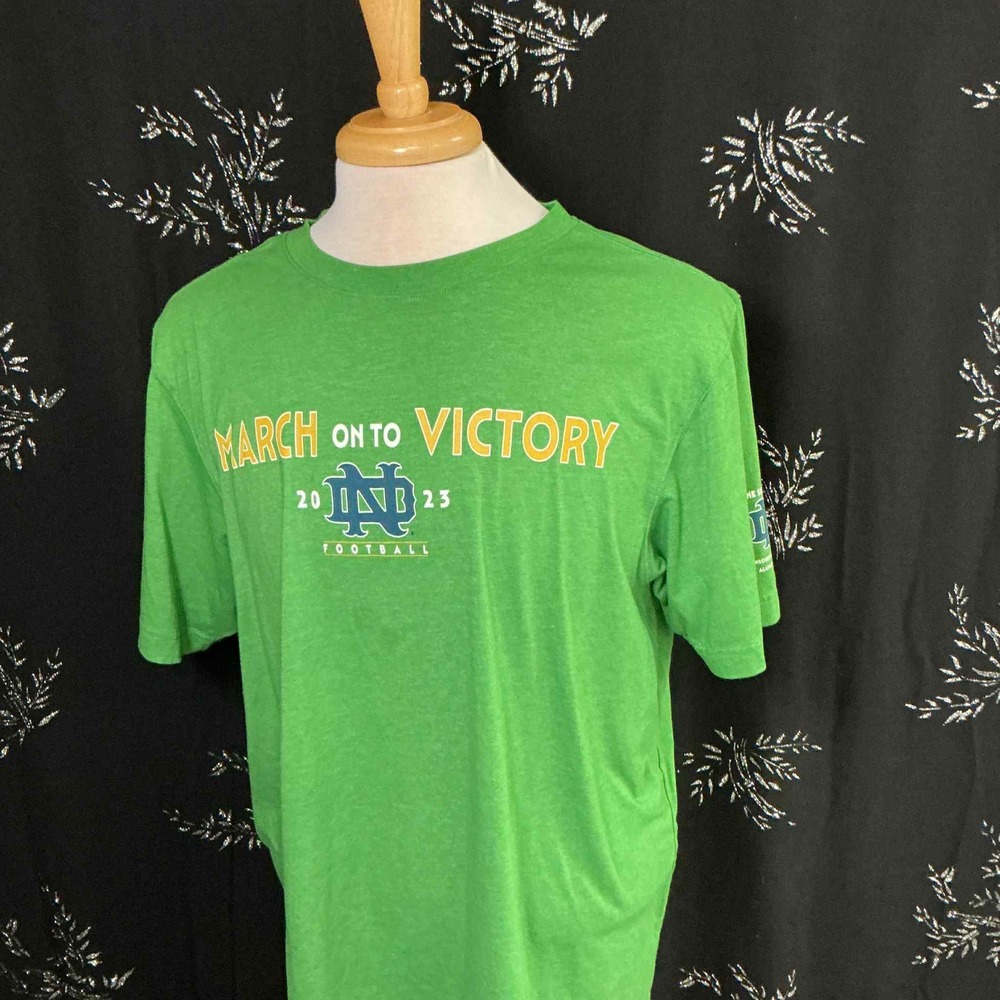 Notre Dame Fighting Irish The Shirt 2023 Football T-Shirt Mens 2XL Green Heather
